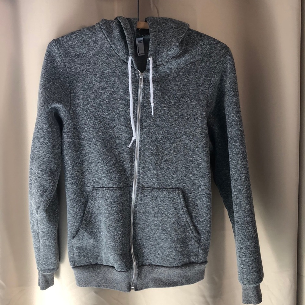 American apparel hoodie heather grey